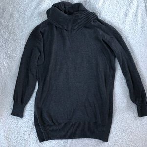 **SALE** JEANNE PIERRE Charcoal Cowl Neck Sweater